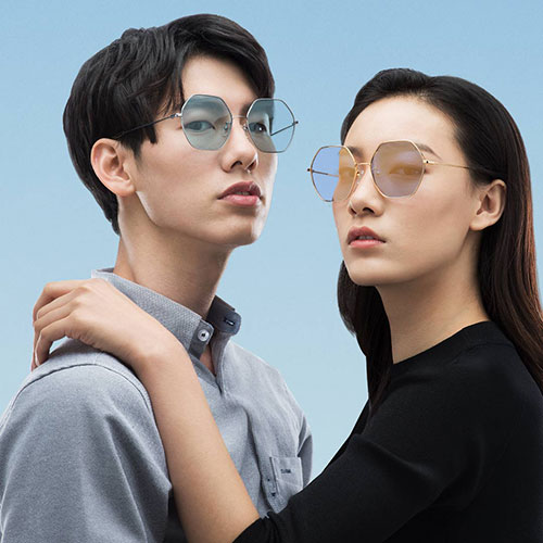 Xiaomi TS Fashion Sunglasses Geometric Shape Gold